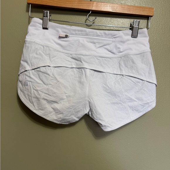 Lululemon Light Grey Running Shorts, Size 2 - Picture 4 of 5
